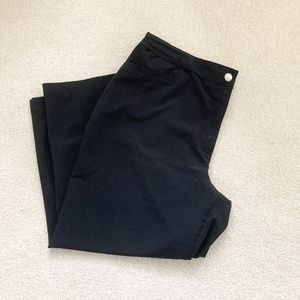 Chicos weekends womens 1 (m) black swish pants cap